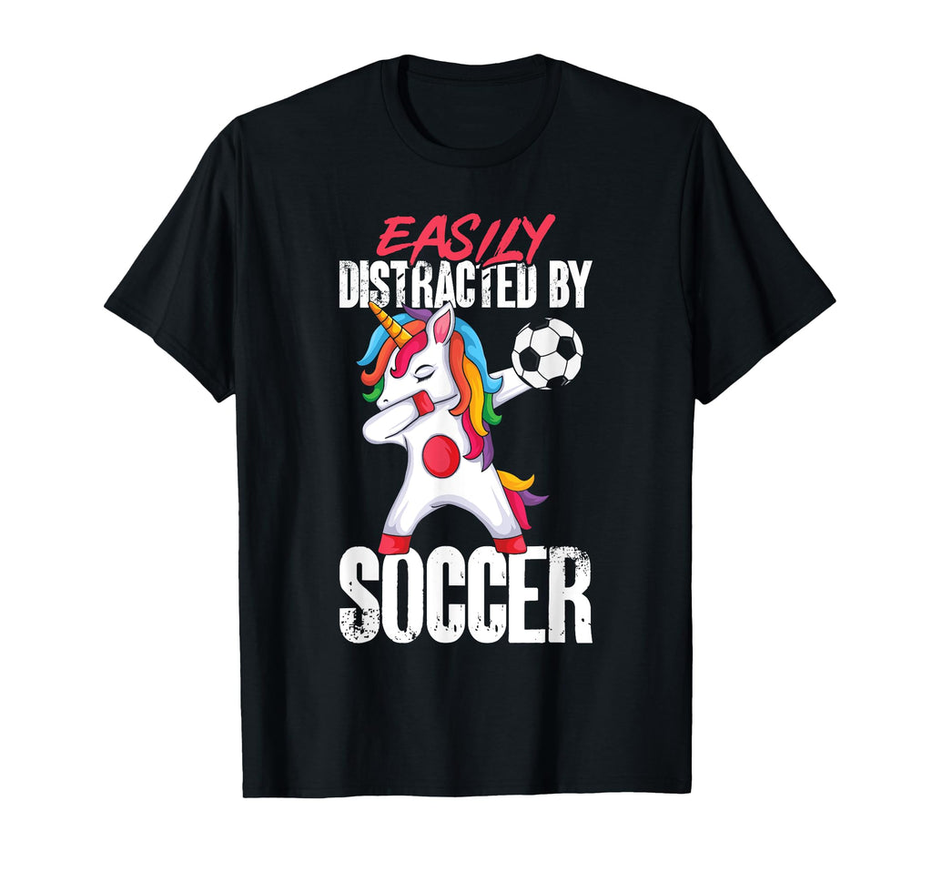 Funny Distracted Soccer T-Shirt - Trendy Graphic Men Women