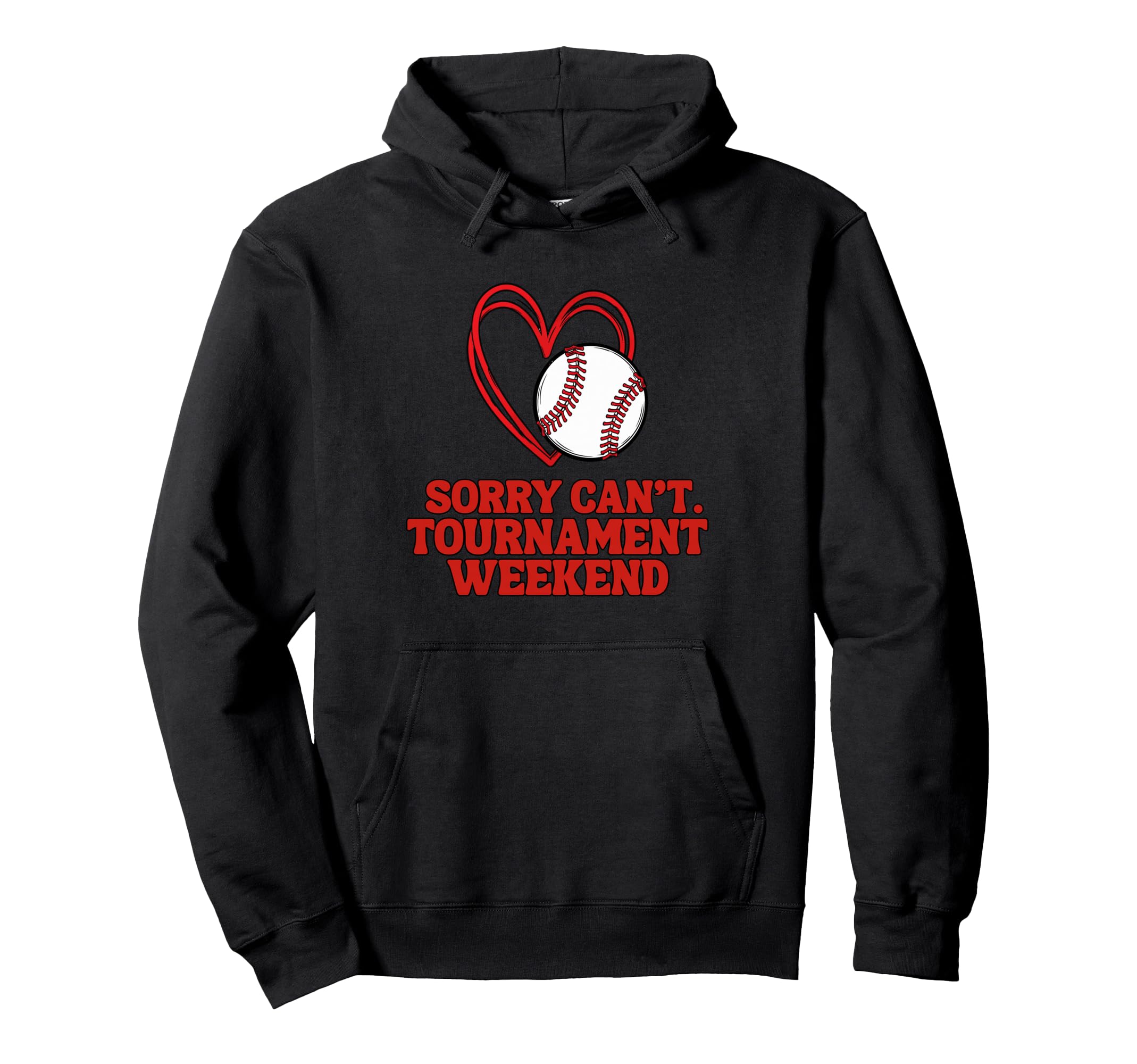 Sports Parent Sorry Cant Baseball Hoodie - Fun Novelty Design for Adults