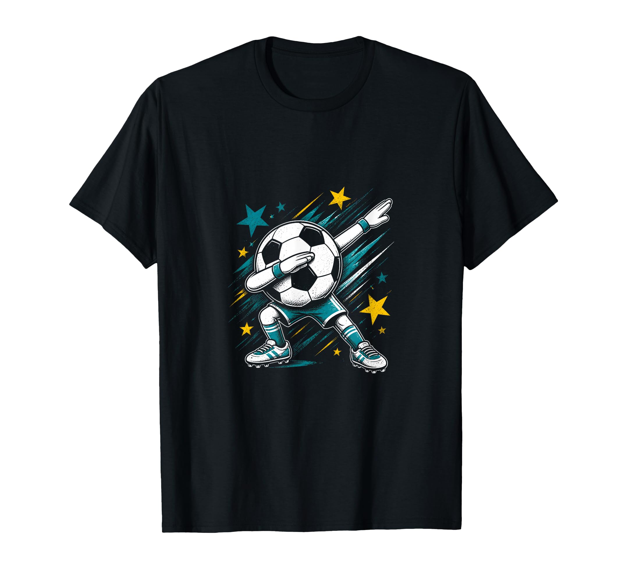 Dabbing Soccer Ball T-Shirt - Trendy Graphic Unisex