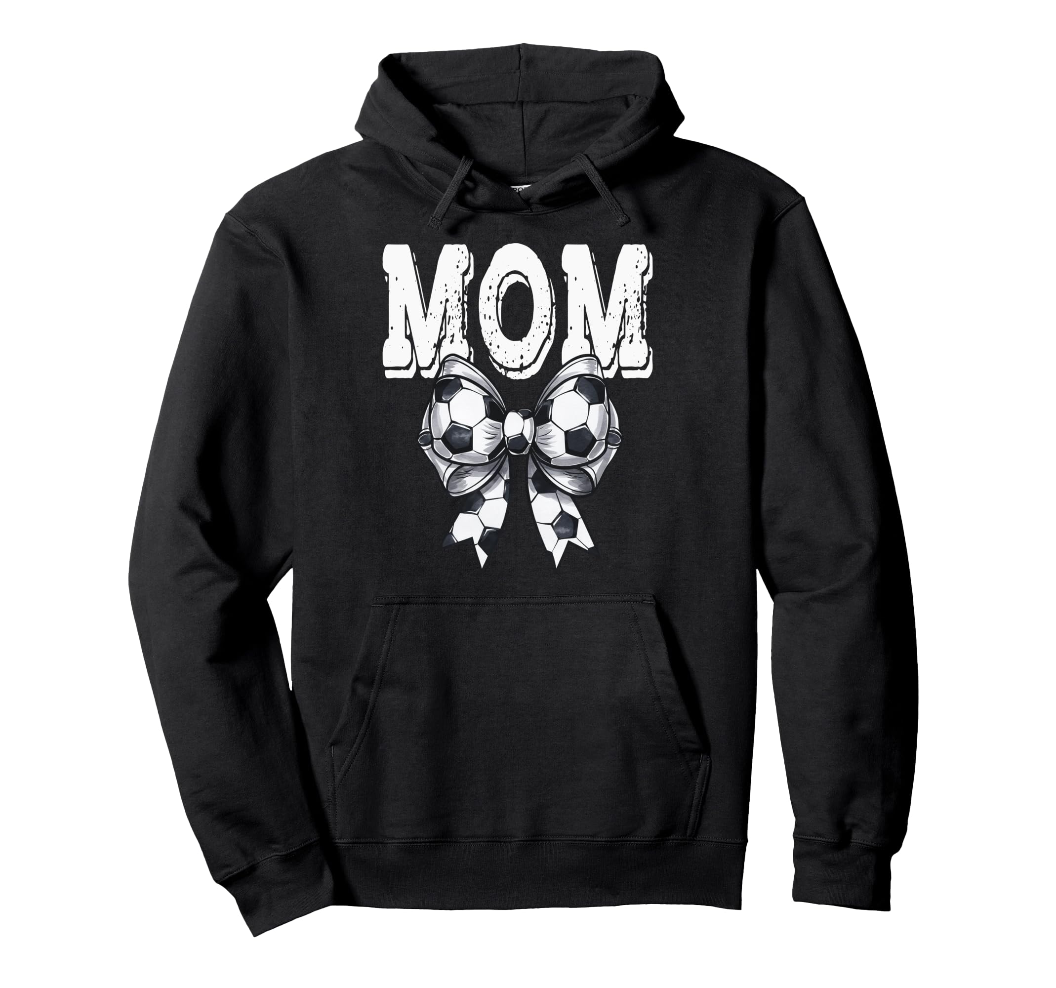 Coquette Soccer Bow Mom Sister Grandma Hoodie - Custom Art Print Unisex