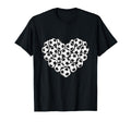 Heart Shaped Soccer Ball Artwork T-Shirt - Minimalist Print for Adults