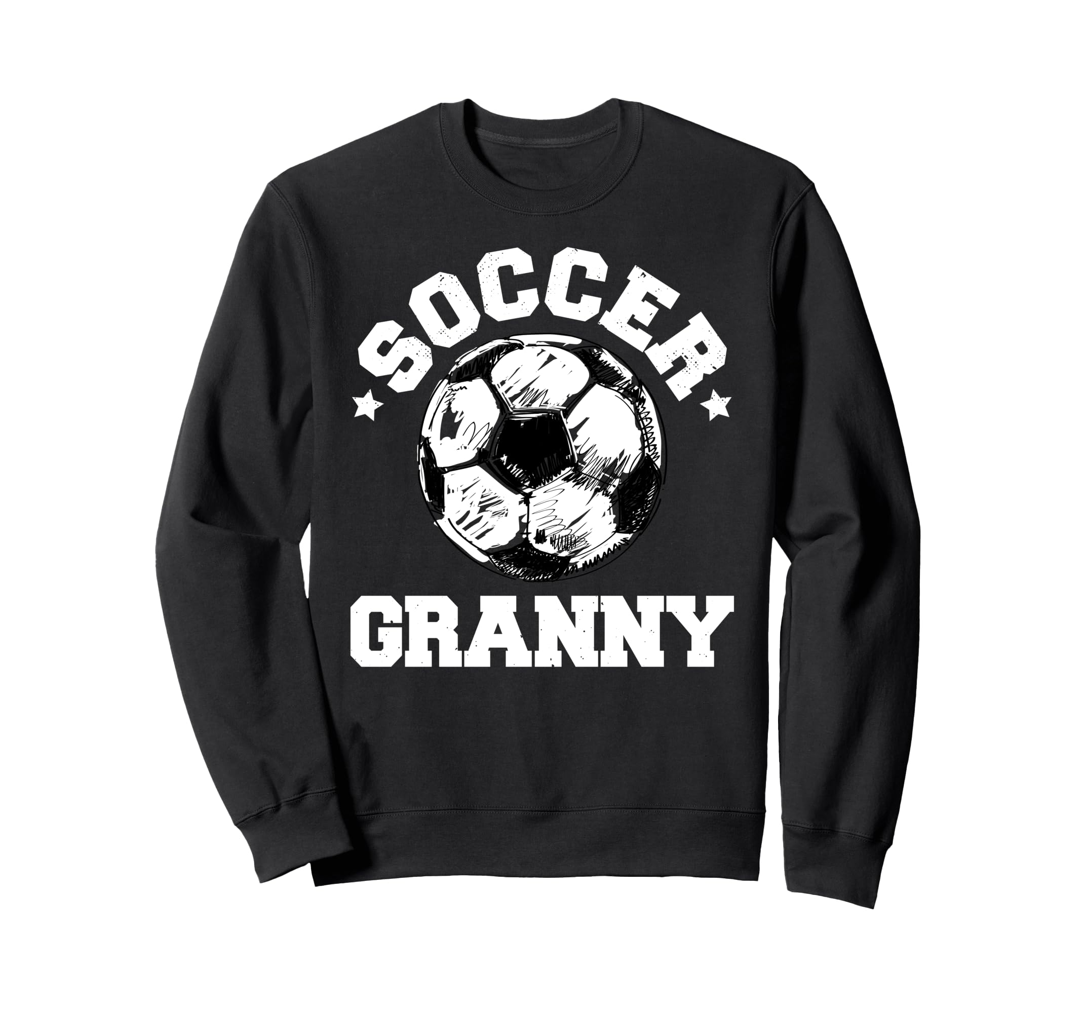 Soccer Granny Soccer Ball Sweatshirt - Unique Graphic for Adults