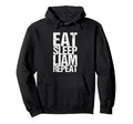 Eat Sleep Liam Repeat Hoodie - Fun Novelty Design Unisex