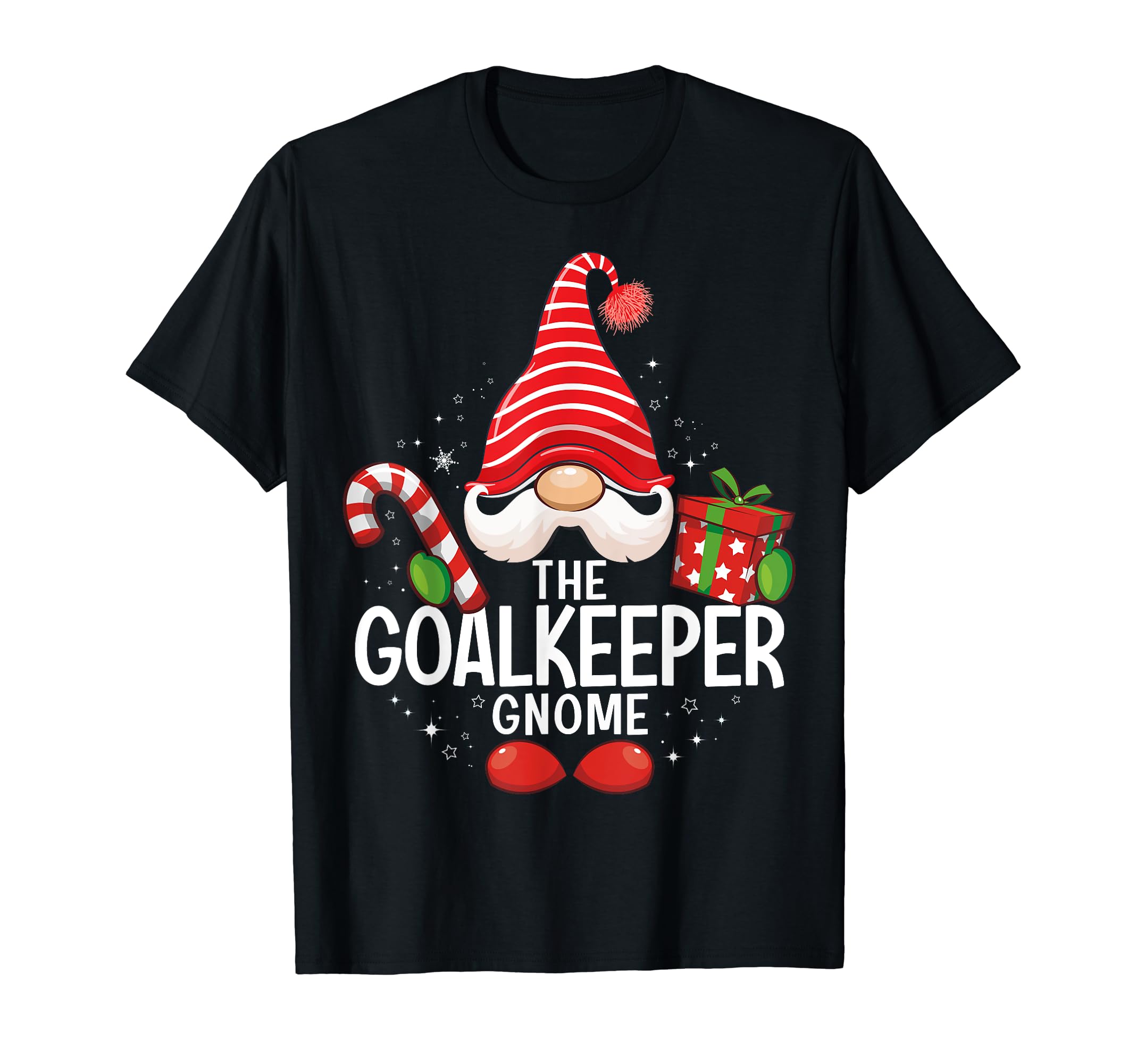 Goalkeeper Gnome Matching Family T-Shirt - Casual Everyday Wear Men Women