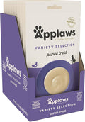Applaws Lickable Cat Treats, Natural Grain-Free Purée, Limited Ingredient, Variety of Chicken, Tuna, & Salmon Squeeze Up Cat Treats (60 x 0.5 oz Sachets)