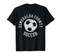 Esmeralda County Soccer Distressed T-Shirt - Aesthetic Graphic for Adults