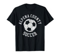 Alpena County Soccer Distressed 90S T-Shirt - Unique Graphic Men Women