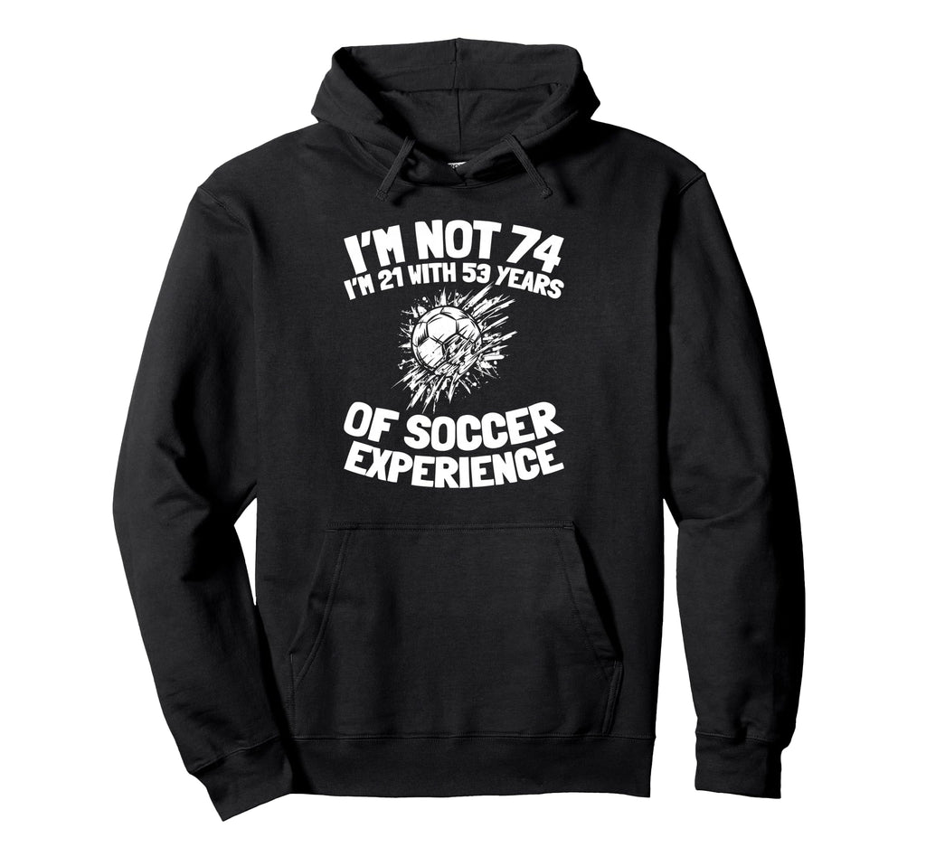 74 Years Old Team Player Sports Hoodie - Minimalist Print for Adults