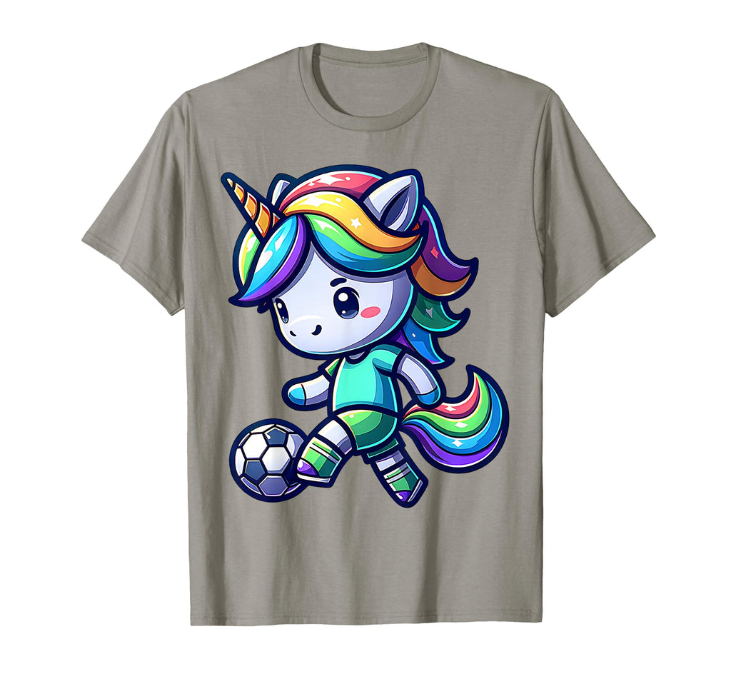 Footballer Unicorn Fans Soccer Team T-Shirt - Trendy Graphic for Adults
