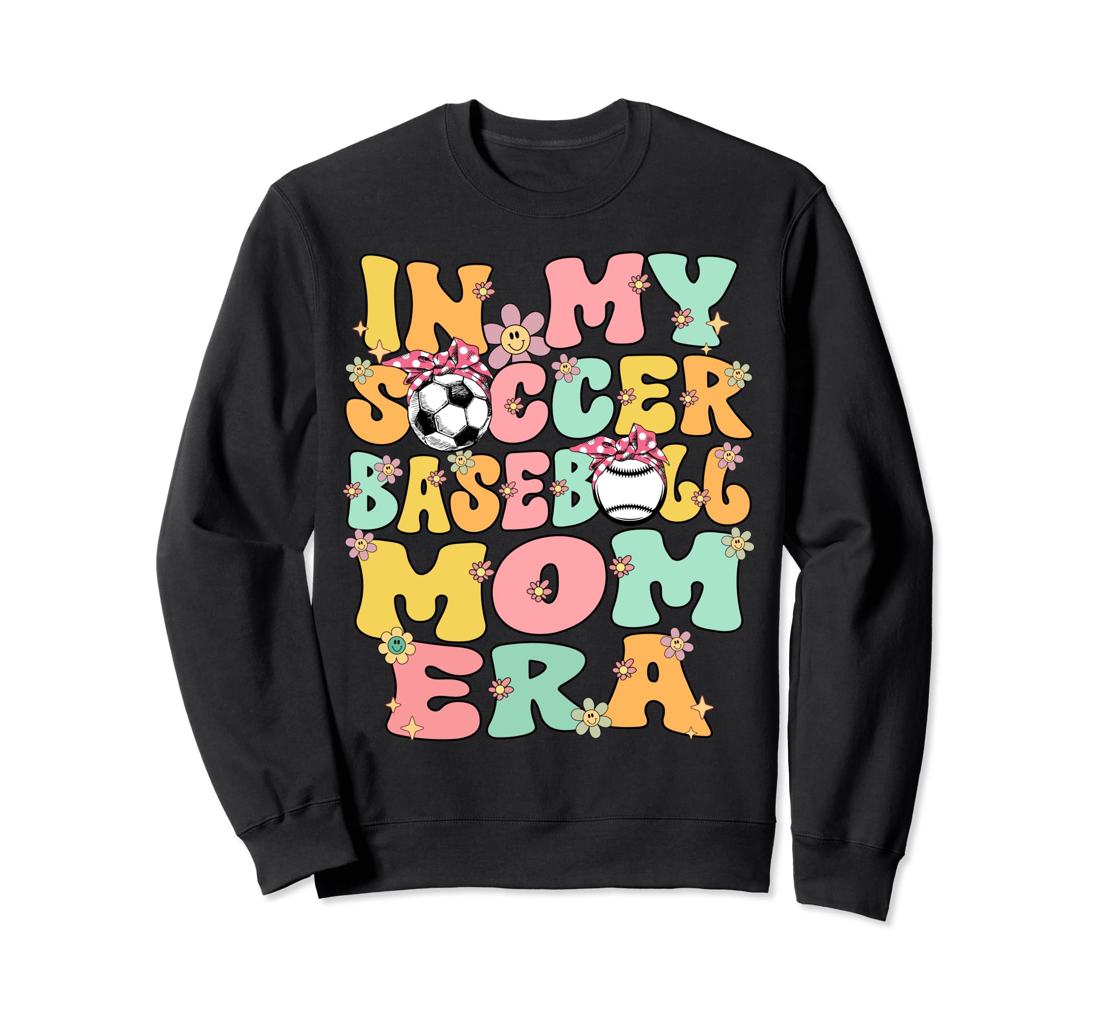 My Soccer Baseball Mom Era Baseball Sweatshirt - Custom Art Print Unisex