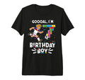 Goooal Im 7 I Building Blocks I 7Th T-Shirt - Novelty Apparel Unisex