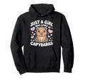 Just Who Loves Capybaras Capybara Hoodie - Trendy Graphic Men Women