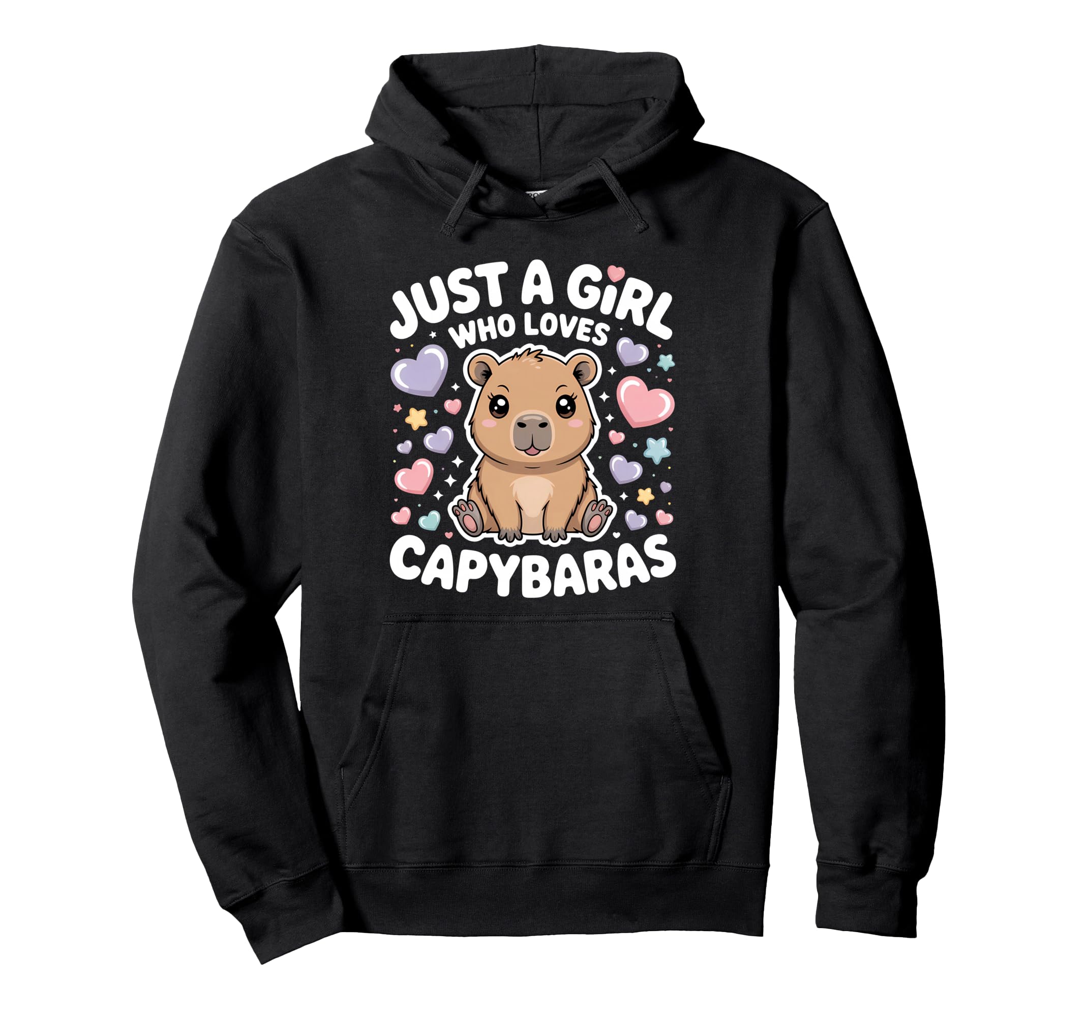 Just Who Loves Capybaras Capybara Hoodie - Trendy Graphic Men Women