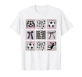 Keeper Mom Coquette Bow Preppy Soccer Mom T-Shirt - Unique Graphic Unisex