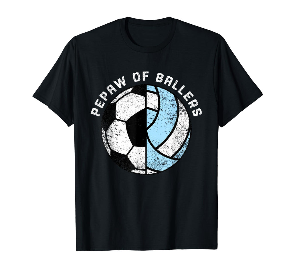 Pepaw Ballers Funny Soccer Volleyball T-Shirt - Aesthetic Graphic Unisex