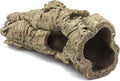 Reptile Terrarium Hideout Decor, Resin Wood Hide Decor for Reptiles, Fish, Amphibians, Small Animals (Medium)