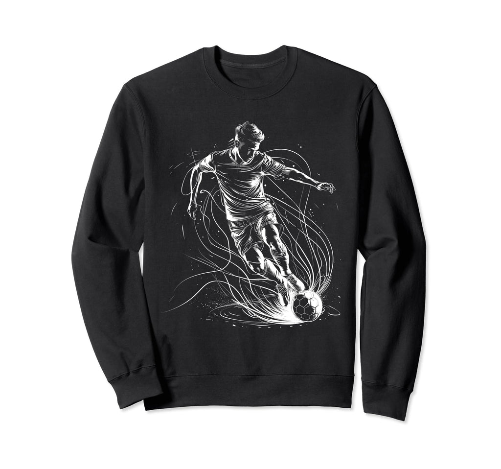 Soccer Player Sports Sweatshirt - Fun Novelty Design for Adults