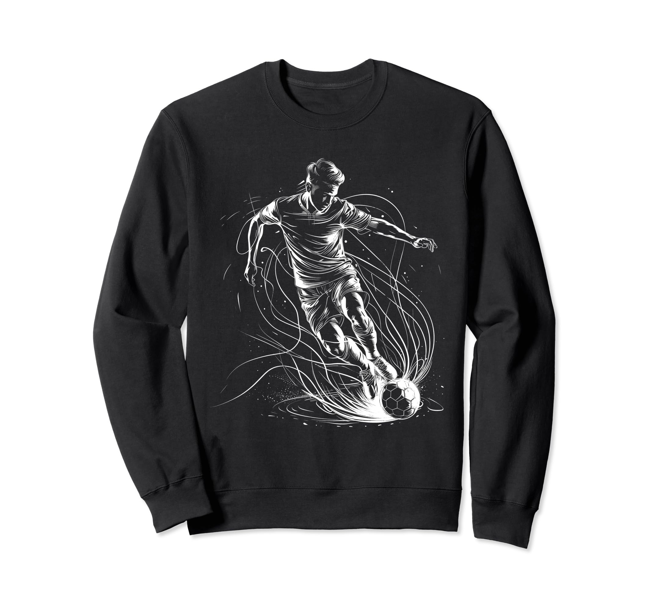Soccer Player Sports Sweatshirt - Fun Novelty Design for Adults