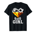 Ball Heart Soccer Softball T-Shirt - Aesthetic Graphic Men Women