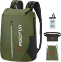 Piscifun Dry Bag Waterproof, Lightweight Dry Backpack Roll-Top Sealed with Waist Pouch and Phone Case Keeps Gear Dry Inside for Kayaking, Boating 10L 20L 30L