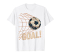Soccer Goal Celebration Soccer Ball Net T-Shirt - Graphic Print Unisex