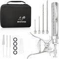 Premium Meat Injector Kit - Stainless Steel Marinade Syringe with 4 Needles, Leak-Proof, Food-Grade Injector for BBQ, Turkey, Chicken, and Grilling – Includes Bonus Glass Tube(9.1in)