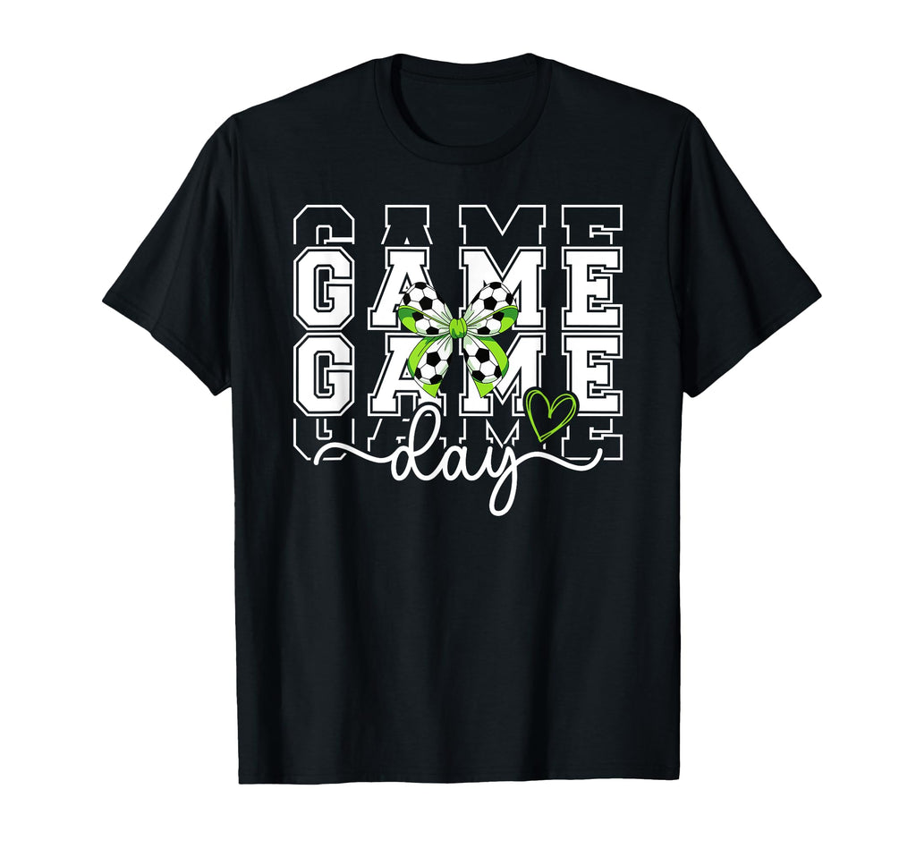 Game Day Soccer Game Day Coquette T-Shirt - Unique Graphic Men Women