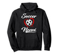Soccer Nonni Soccer Heart Family Hoodie - Custom Art Print for Adults