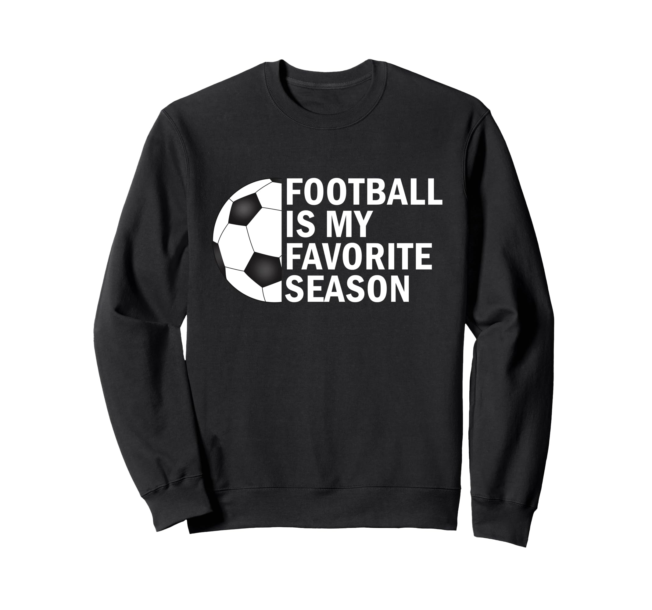 Football Is My Favorite Season Sweatshirt - Minimalist Print Men Women