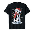 Funny Soccer Snowman Holiday Winter Vibes T-Shirt - Streetwear Style Unisex