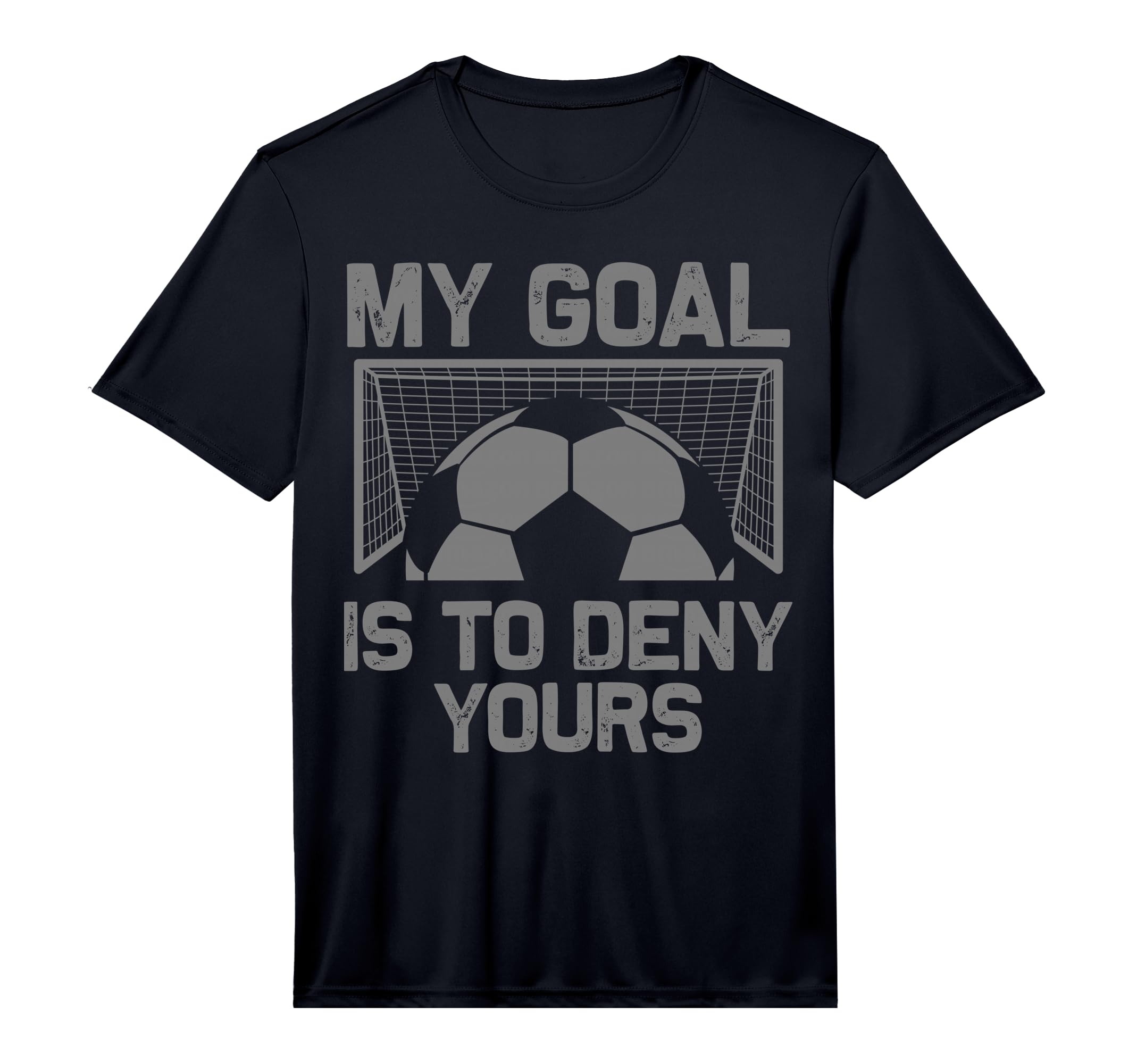 Soccer Goalie Art Gag Soccer T-Shirt - Casual Everyday Wear Men Women