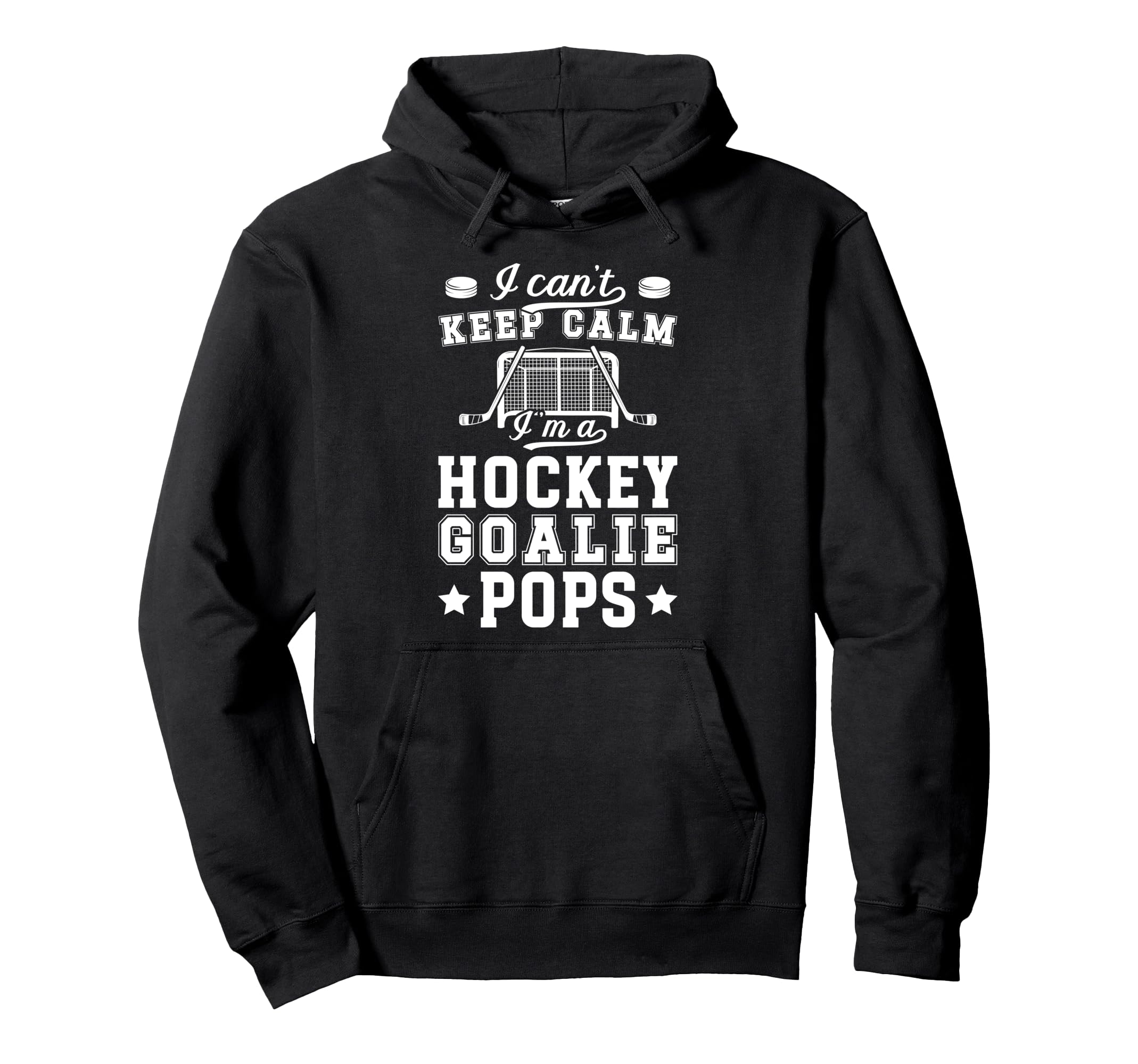 Im Hockey Goalie Pops Ice Hockey Hoodie - Graphic Print for Adults