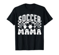 Soccer Mama Checkered Soccer Mom Soccer T-Shirt - Unique Graphic Men Women