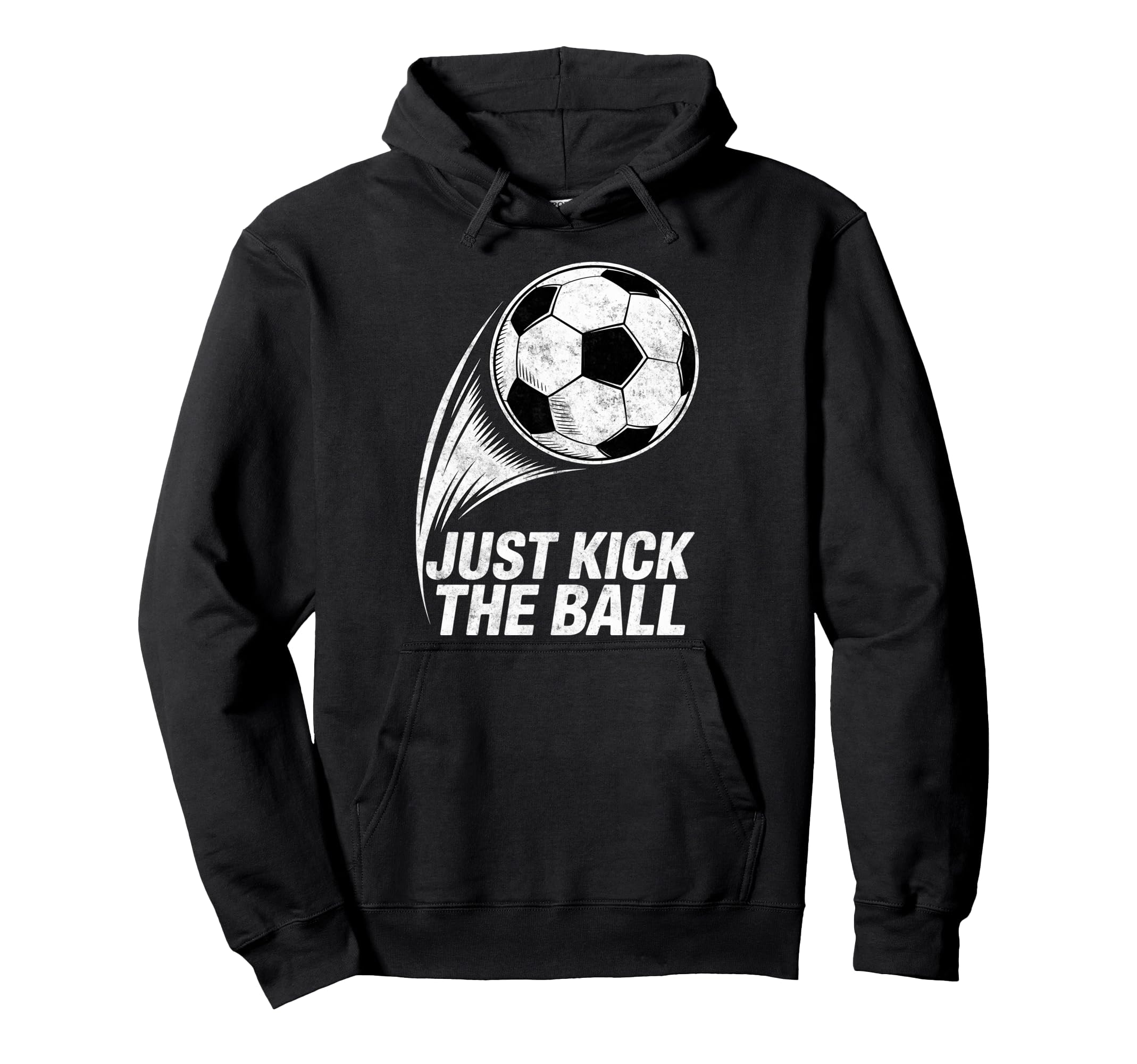 Just Kick Ball Soccer Football Player Hoodie - Custom Art Print Men Women