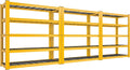 REIBII 72''H Garage Shelving 3010 LBS Storage Shelves Adjustable Metal Shelving 5 Tier Metal Shelves for Storage Industrial Shelf for Kitchen Pantry Warehouse Basement 72" HX35.5 WX16 D, 3 Pack