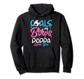 Gender Reveal Goals Or Bows Poppa Loves Hoodie - Custom Art Print Unisex