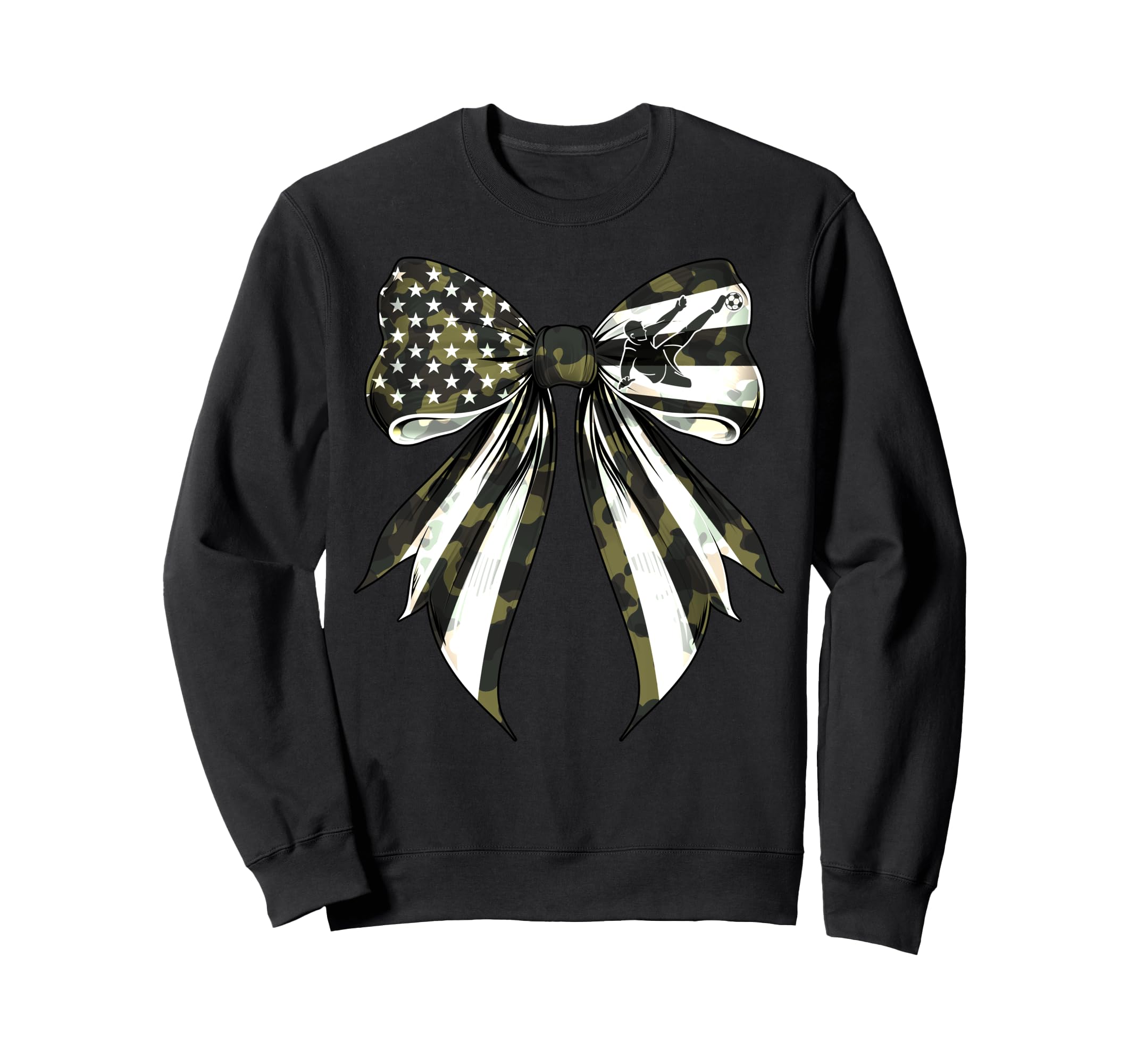 Soccer Player 4Th July American Sweatshirt - Fun Novelty Design for Adults