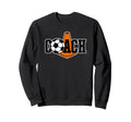 Soccer Coach Ball And Cone Sweatshirt - Minimalist Print Unisex