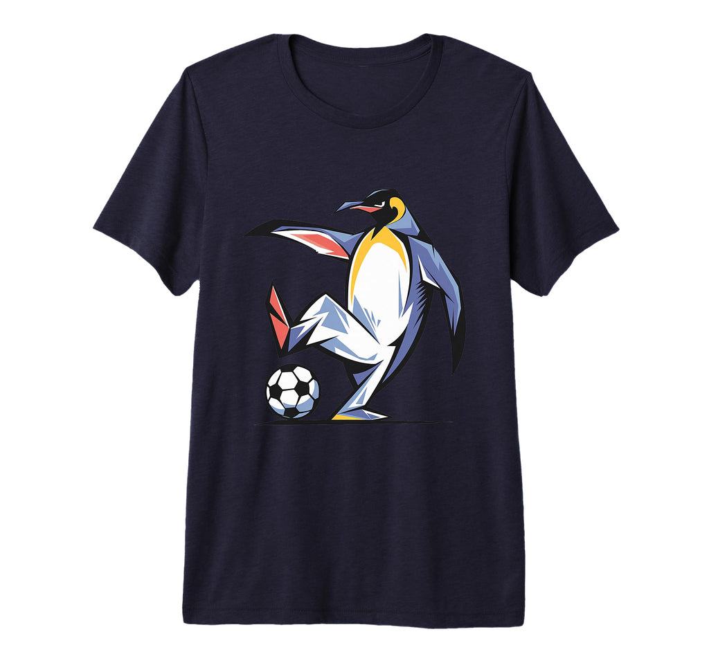 Funny Colorful King Penguin Playing T-Shirt - Aesthetic Graphic Unisex