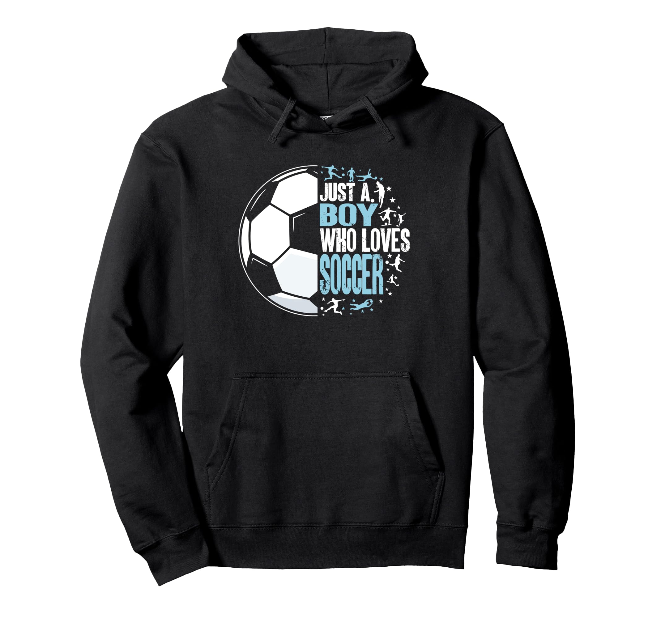 Funny Just Who Loves Soccer Hoodie - Casual Everyday Wear Unisex