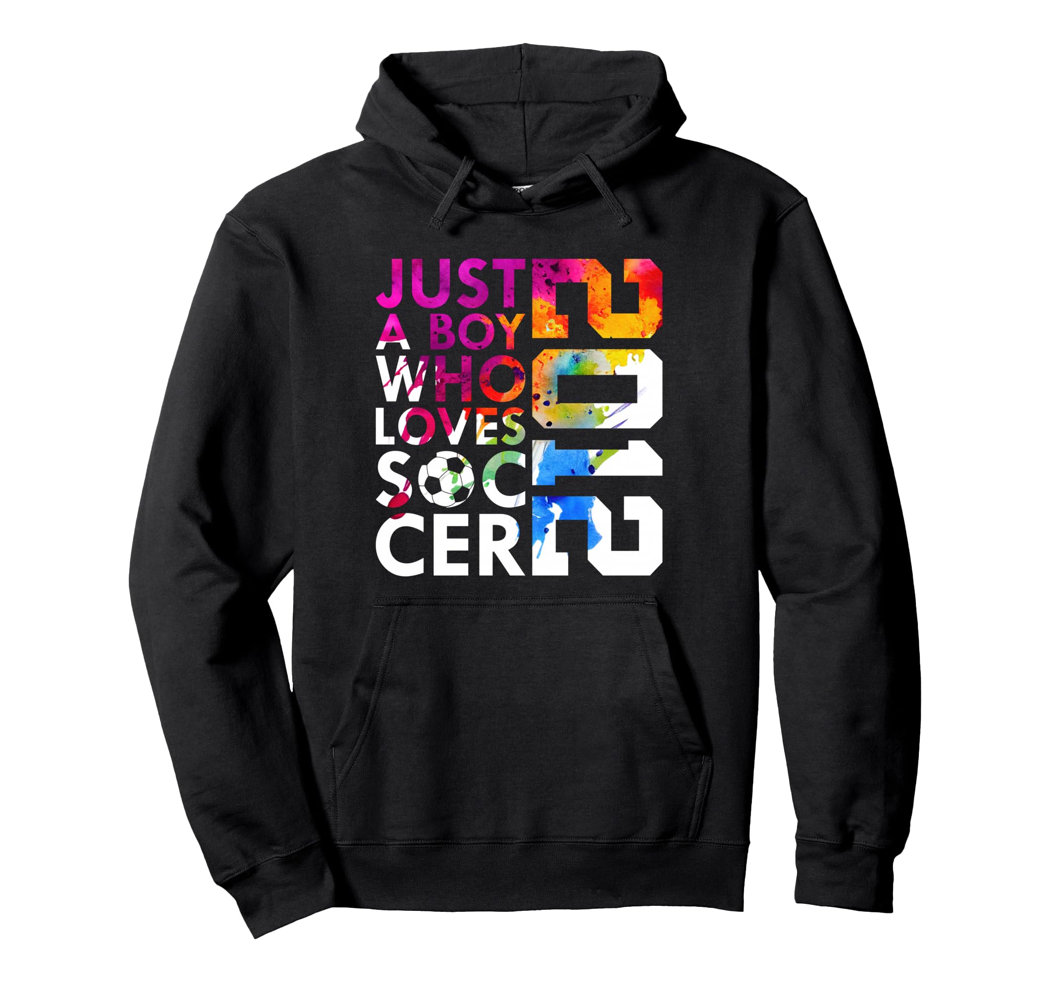 2012 Just Who Loves Soccer 14Th Birthday Hoodie - Custom Art Print Unisex