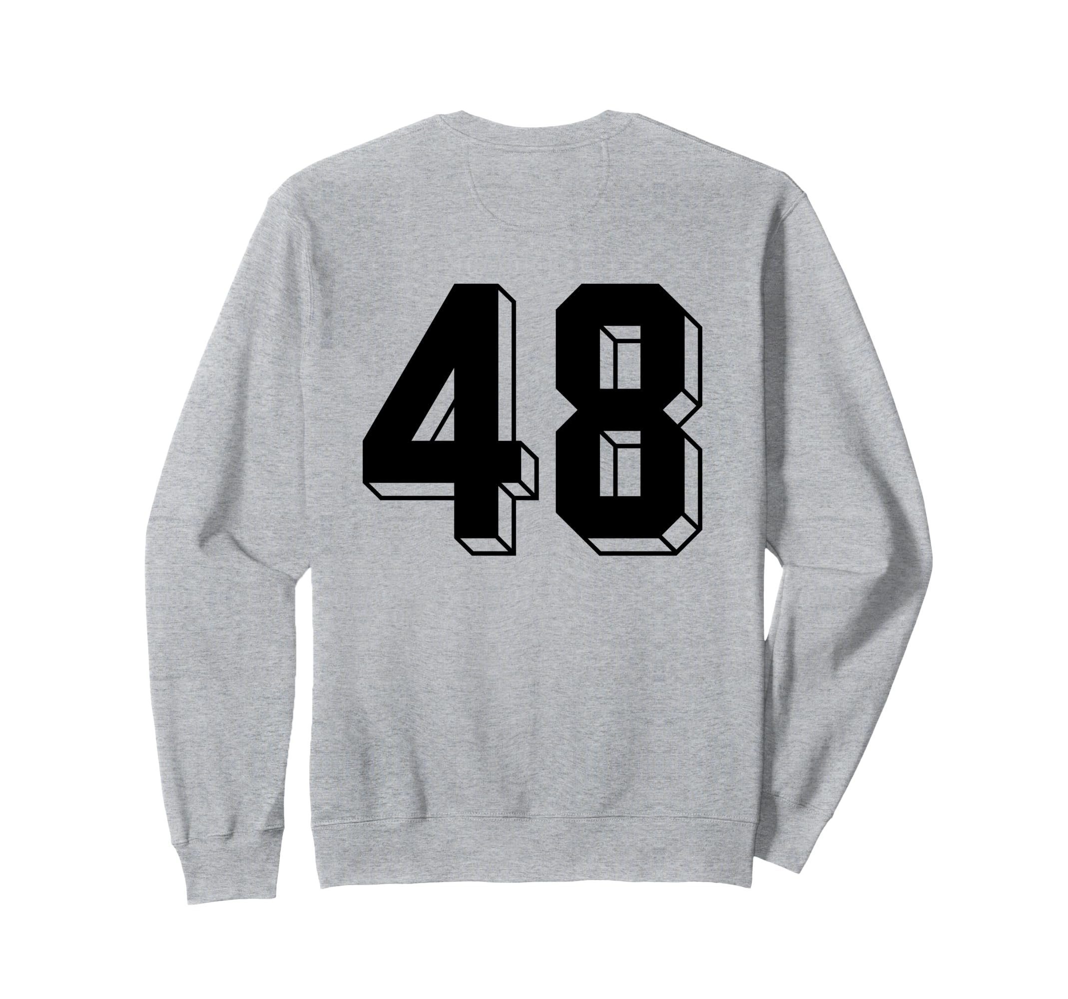 Number 48 Backside 80S 90S Team Sweatshirt - Trendy Graphic Men Women