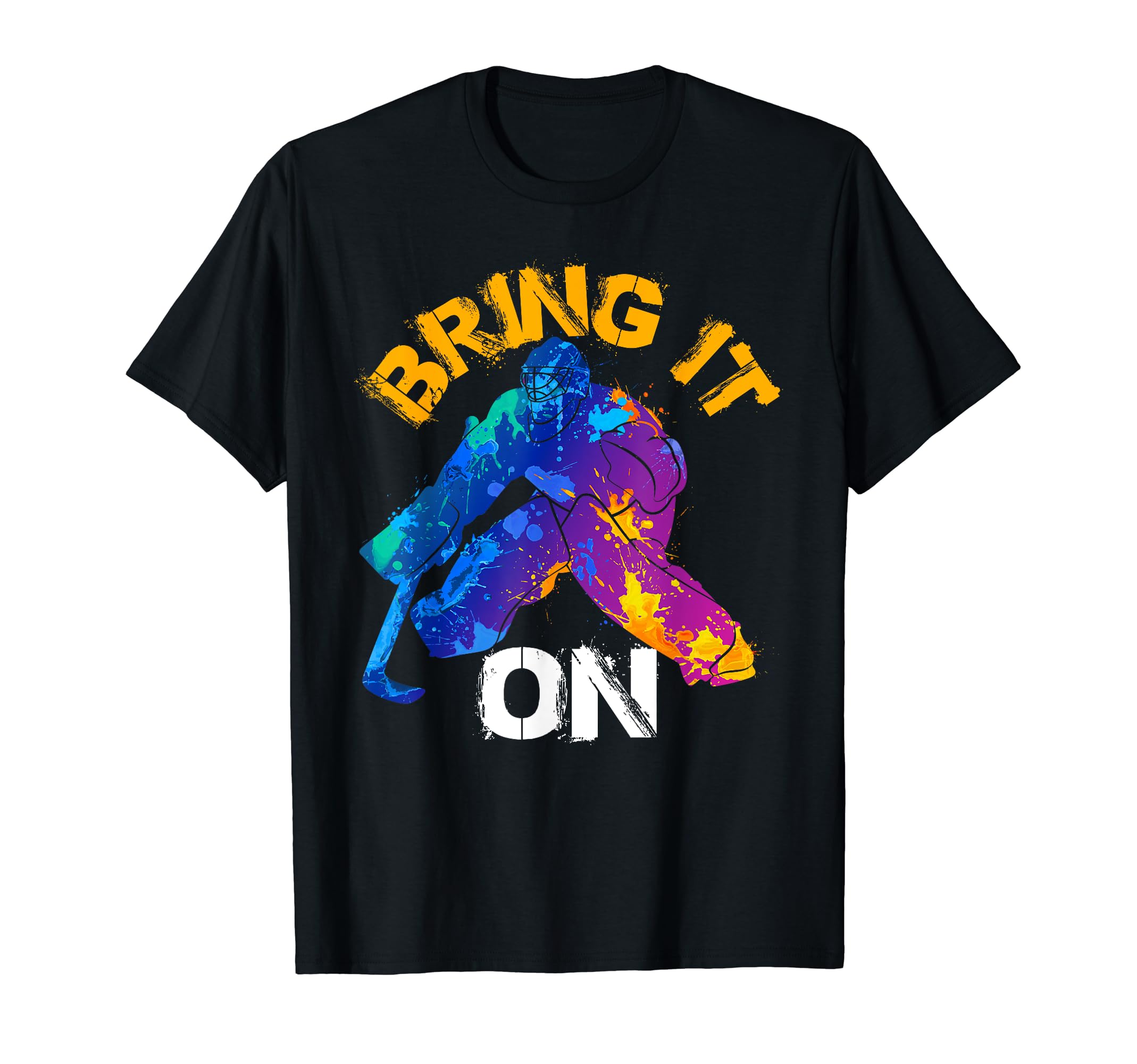 Ice Hockey Player Goalie Goalkeeper T-Shirt - Aesthetic Graphic Men Women