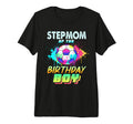 Stepmom Birthday Soccer Ball Colorful Tri T-Shirt - Trendy Graphic Unisex
