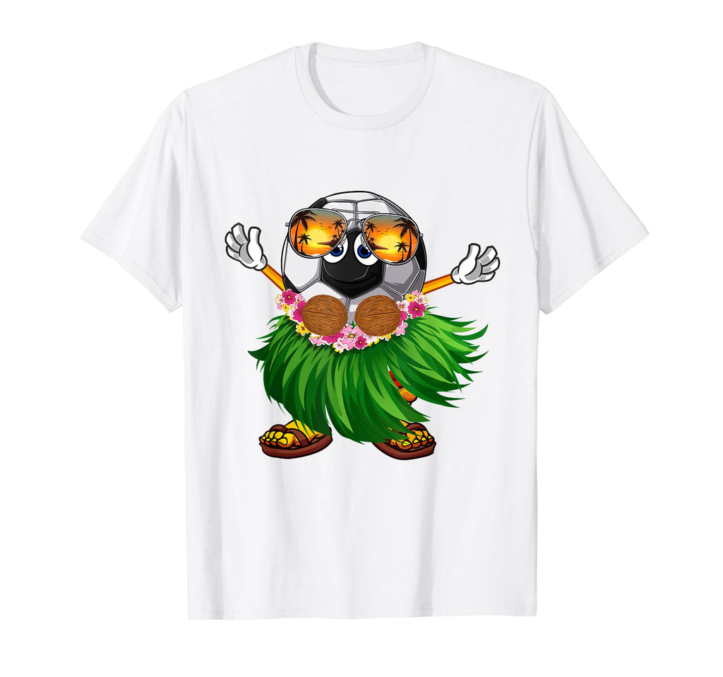 Funny Hawaii Soccer Ball T-Shirt - Casual Everyday Wear for Adults