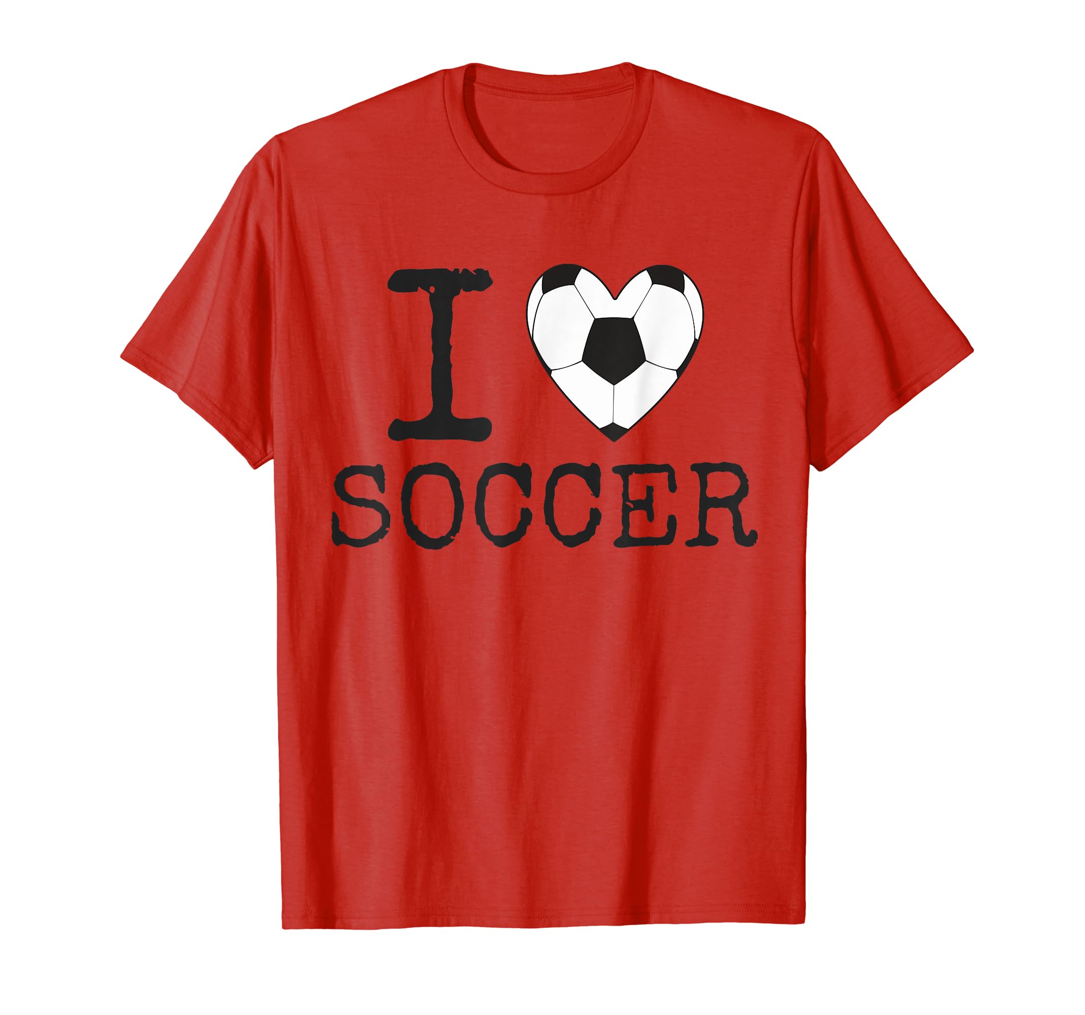 I Heart Soccer T-Shirt - Graphic Print Men Women