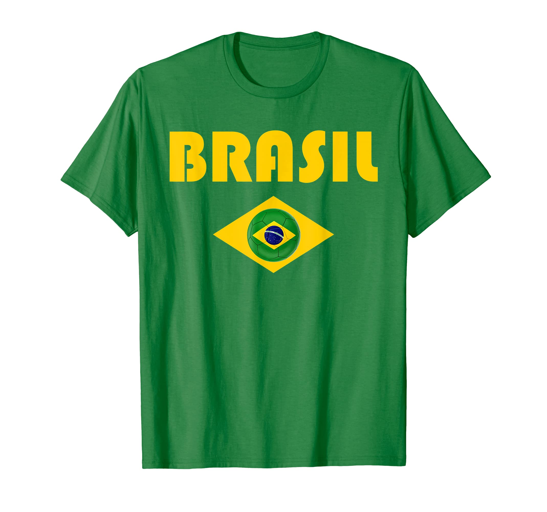 Brasil Fan Brazil Soccer Brazilian Flag T-Shirt - Novelty Apparel Unisex