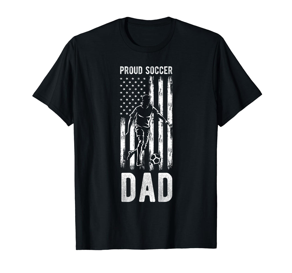 Proud Soccer Dad Usa Flag Family T-Shirt - Custom Art Print Men Women