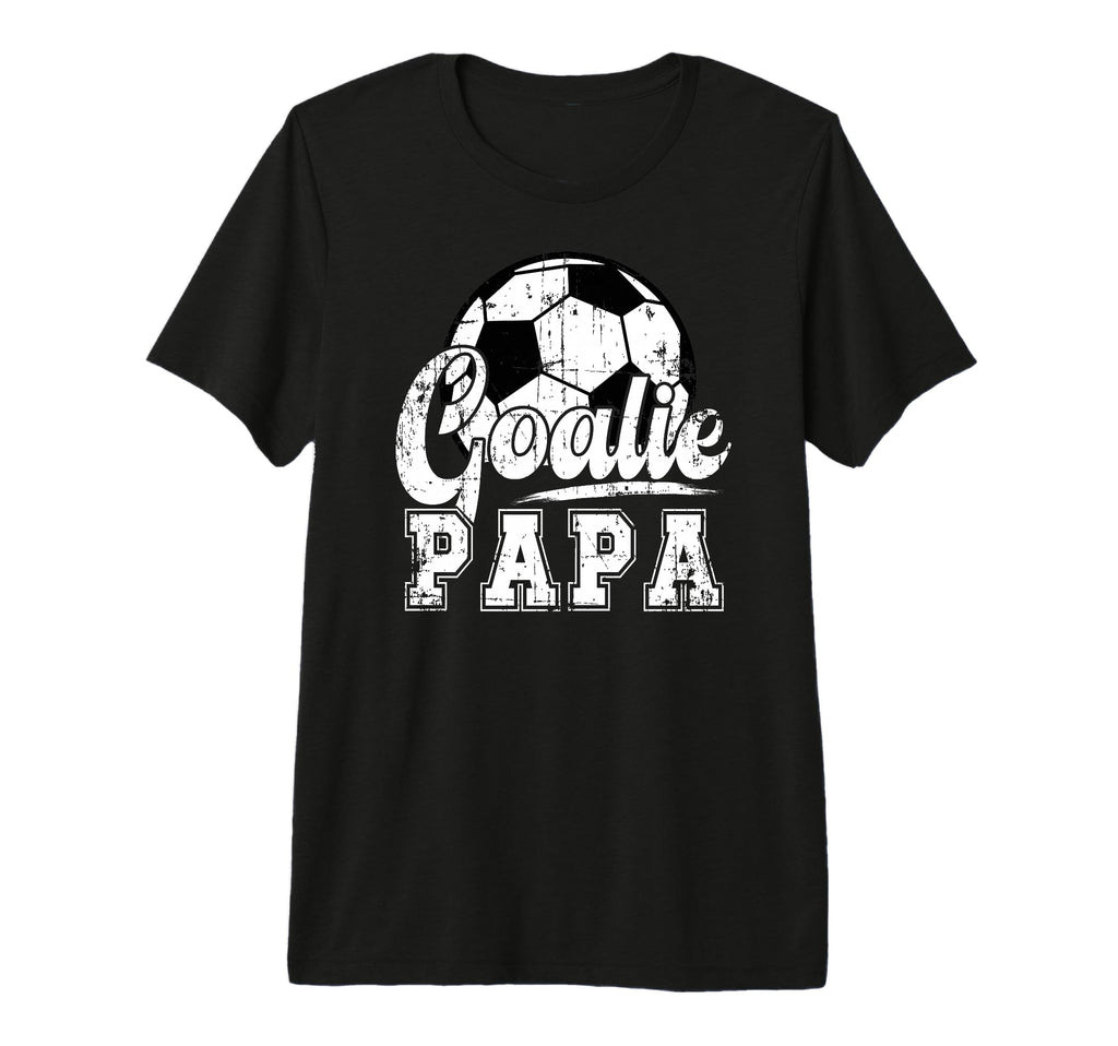 Mens Soccer Goalie Papa Grandpa T-Shirt - Fun Novelty Design for Adults