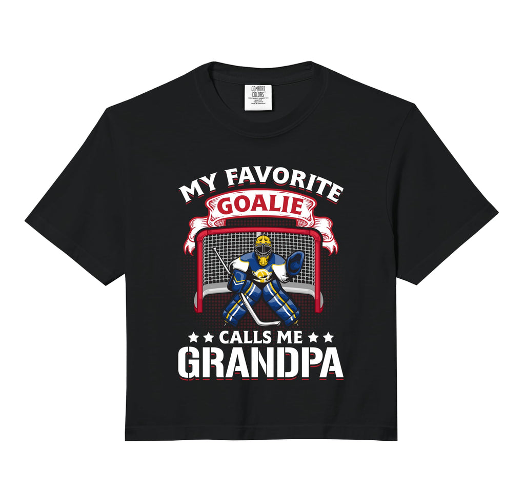 My Favorite Goalie Calls Me Grandpa Hoodie - Aesthetic Graphic Unisex